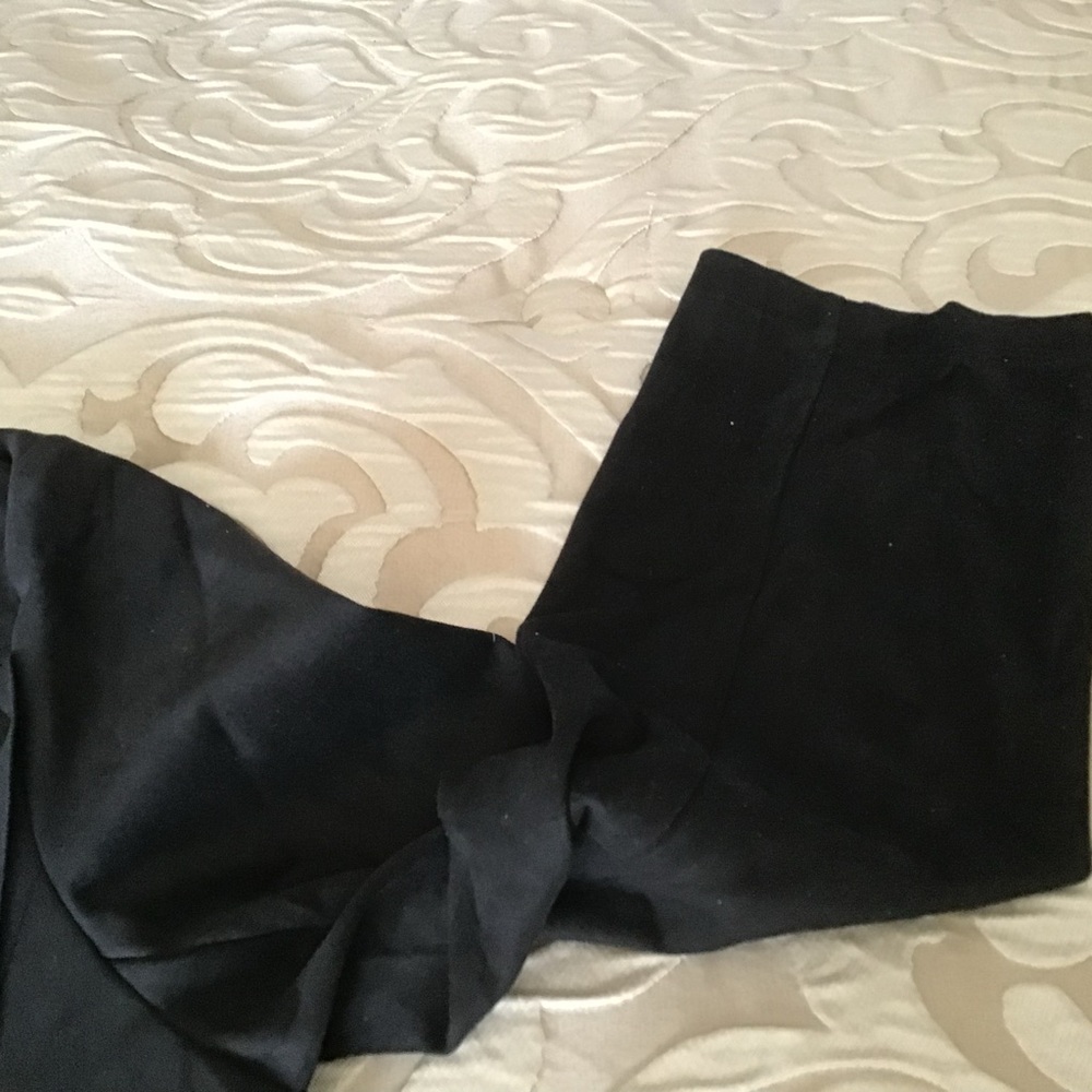 BLACK FAUX LEATHER JACKET, NWT, size Xlg. Fringed front and back - Picture 11 of 11